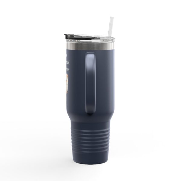 Grumpy Cat Illustration Insulated Travel Mug 40oz | Me Before Coffee - Image 7