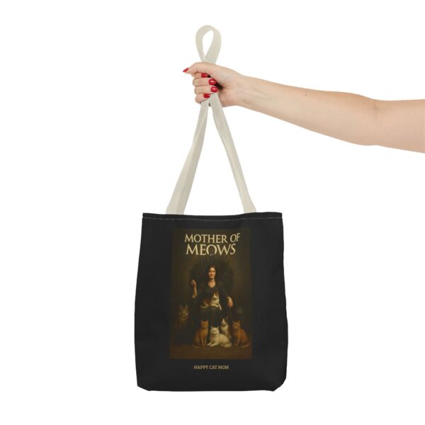 Mother of Meows Tote Bag, Cat Lovers Gift, Pet Mom Bag, Birthday Present, Animal Enthusiast, Fashionable Shopping Bag - Image 16