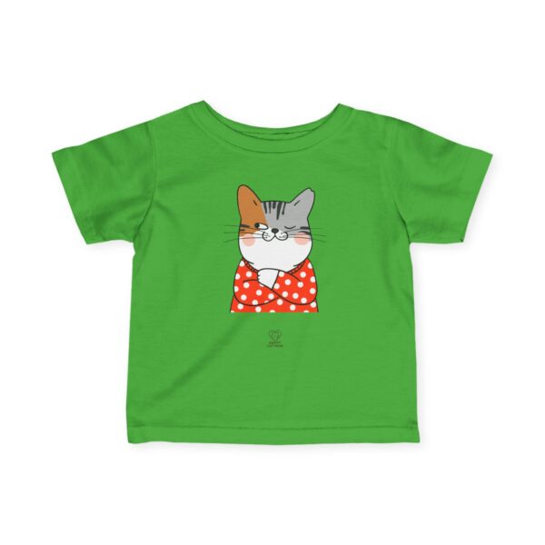 Calico Cat in Polka Dot Sweater Infant Tee | Cute Kitten Baby Shirt - Image 16