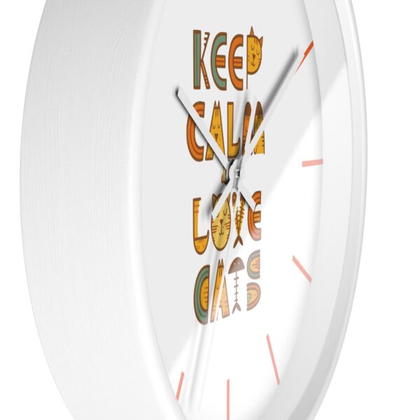 Copy of Funny Cat Wall Clock - Time is Running, Cat Decor, Unique Gift for Cat Lovers, Home Office Wall Art, Quirky Kitty Clock - Image 11