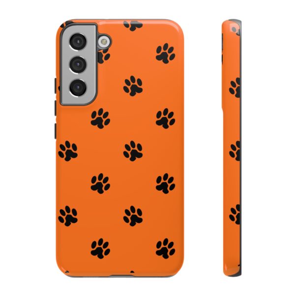 Orange Paw Print Phone Case | Tough Cases | Pet Lover Gift, Animal Print Cases, Unique Phone Cover, Fun Accessories, Birthday Gift - Image 65