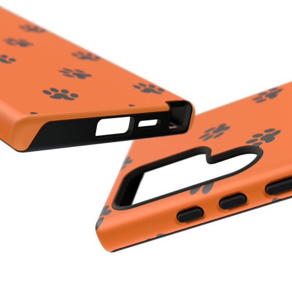 Orange Paw Print Phone Case | Tough Cases | Pet Lover Gift, Animal Print Cases, Unique Phone Cover, Fun Accessories, Birthday Gift - Image 175
