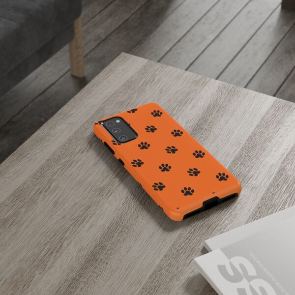 Orange Paw Print Phone Case | Tough Cases | Pet Lover Gift, Animal Print Cases, Unique Phone Cover, Fun Accessories, Birthday Gift - Image 54
