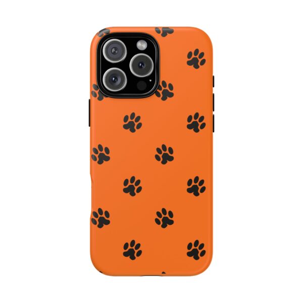 Orange Paw Print Phone Case | Tough Cases | Pet Lover Gift, Animal Print Cases, Unique Phone Cover, Fun Accessories, Birthday Gift - Image 205