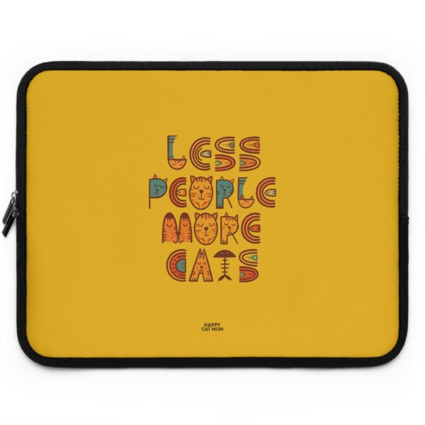 Laptop Sleeve- Less People More Cats, Fun Tech Case, Stylish Computer Bag, Gift for Cat Lovers, Cute Accessory for Every Occasion, Laptop Protector - Image 17