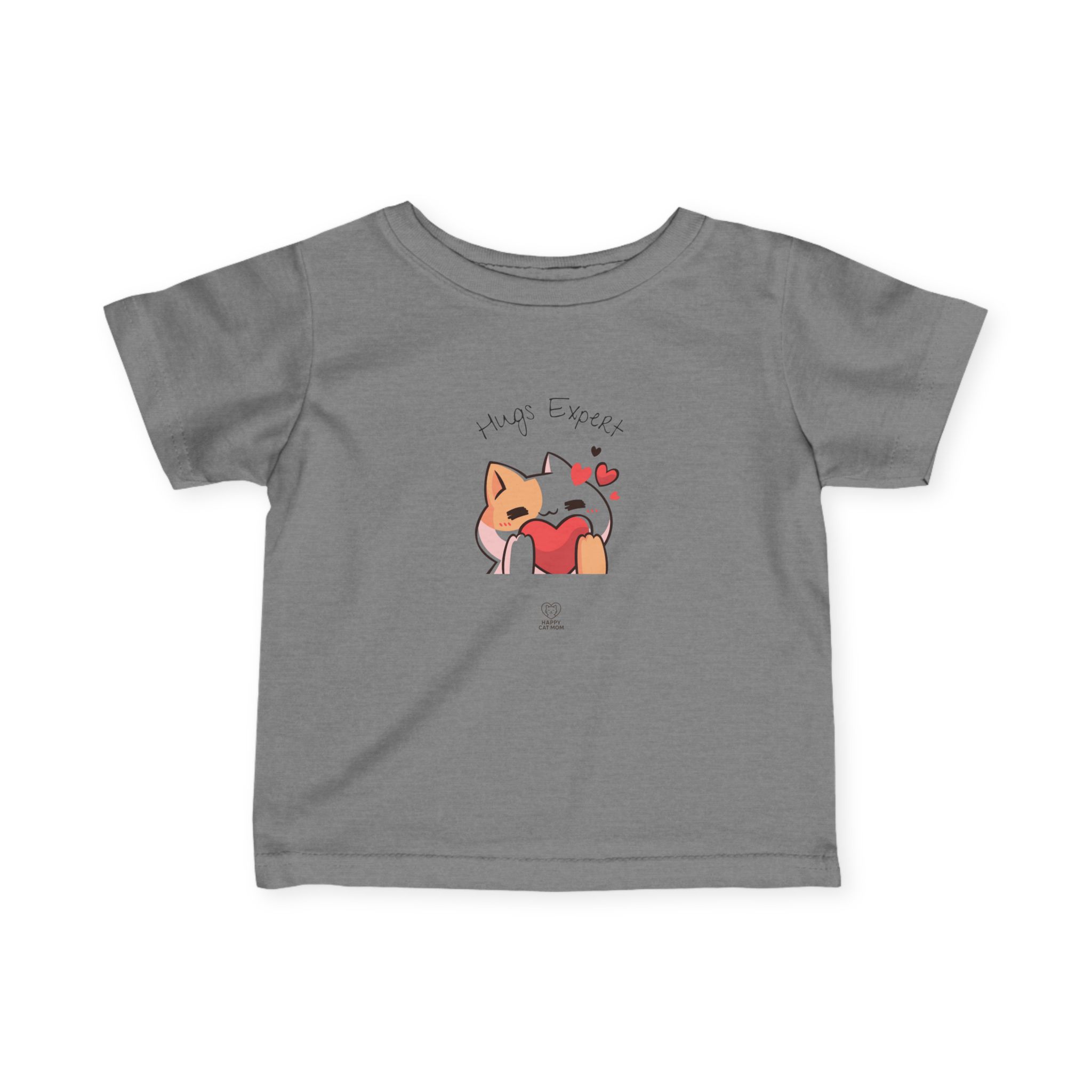 Cute Cat Hugging Heart Infant Tee | Kawaii Kitty Love Graphic - Image 13