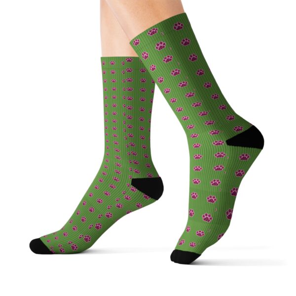 Playful Cat Lover's Sublimation Socks | Cute Meow Patterns | Cozy Gift for Pet Owners | Fun Sock Gift for Holidays, Birthdays - Image 5