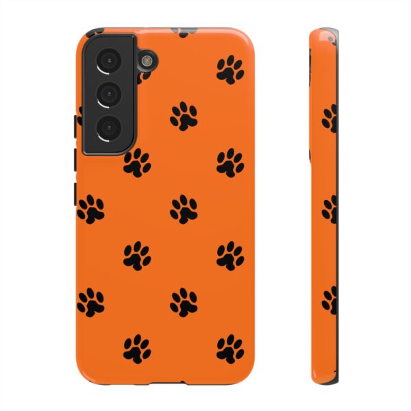 Orange Paw Print Phone Case | Tough Cases | Pet Lover Gift, Animal Print Cases, Unique Phone Cover, Fun Accessories, Birthday Gift - Image 61