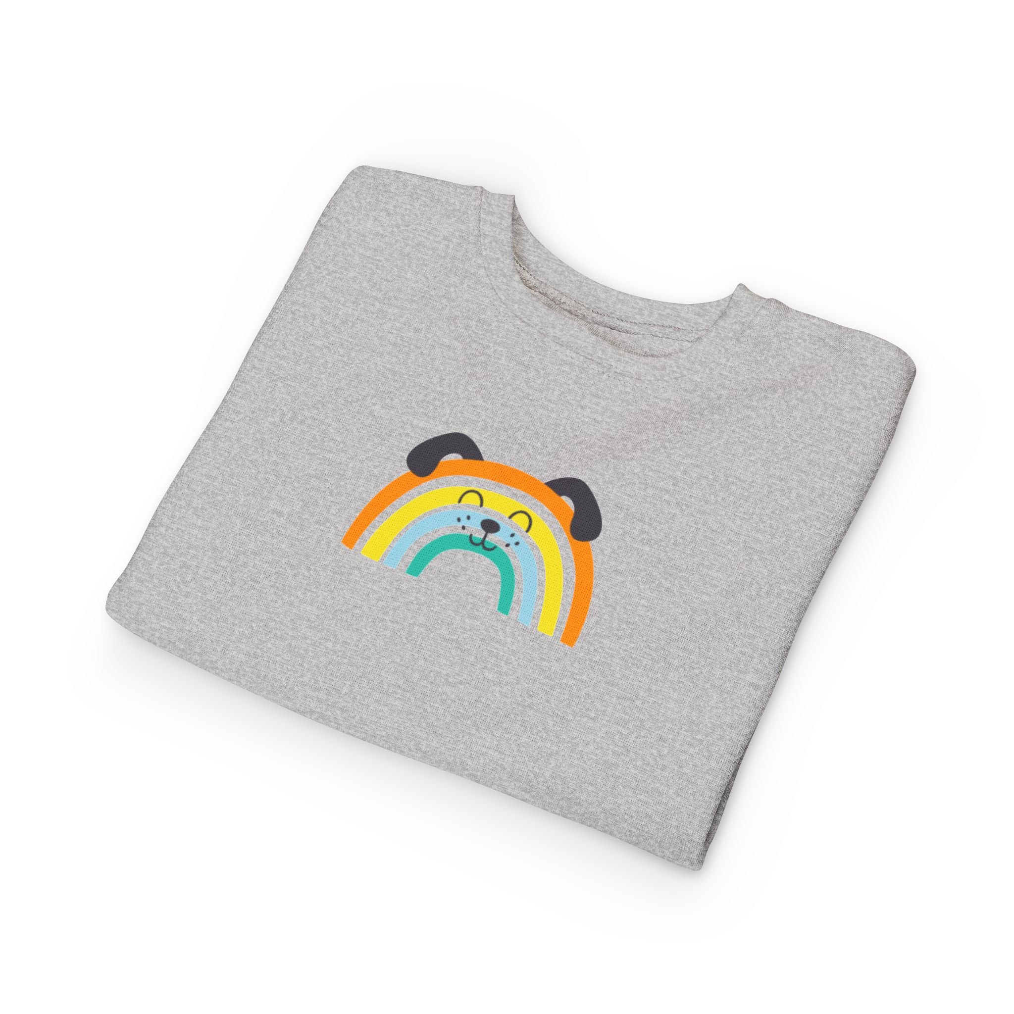 Rainbow Puppy Sweatshirt | Toddler dog rainbow graphic - Image 7