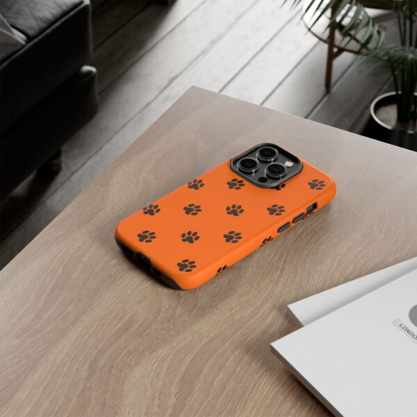 Orange Paw Print Phone Case | Tough Cases | Pet Lover Gift, Animal Print Cases, Unique Phone Cover, Fun Accessories, Birthday Gift - Image 88