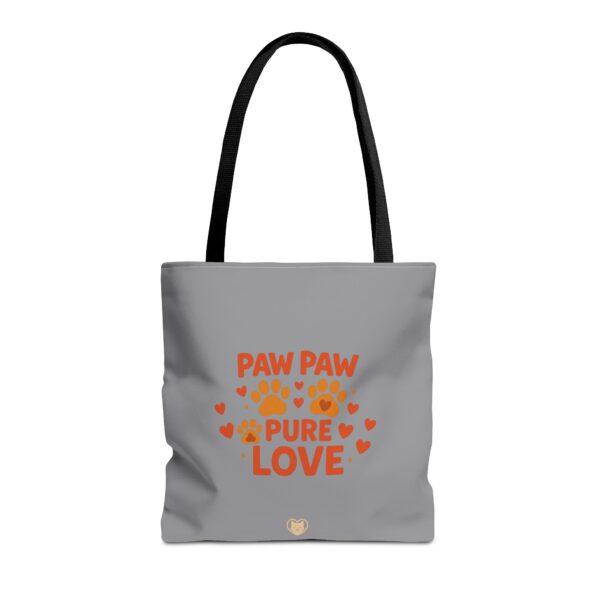Paw Print Love Tote Bag, Cute Pet Lover Gift, Animal Theme Bag, Paw Paw Pure Love Accessories, Dog Mom Tote, Everyday Carryall - Image 5