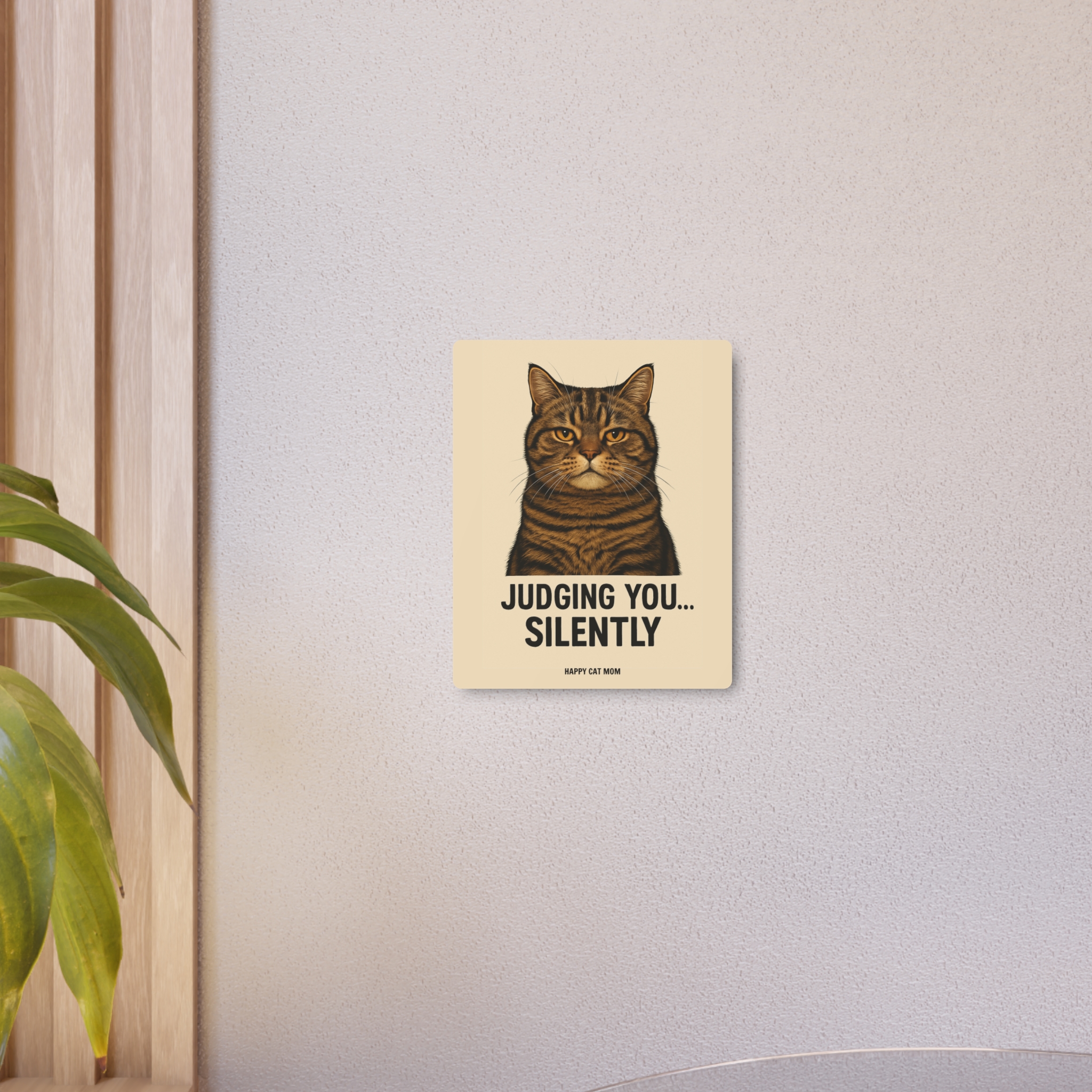 Judging Cat Metal Art Sign for Pet Lovers, Funny Home Decor, Cat Mom Gift, Wall Art, Unique Birthday Gift - Image 8
