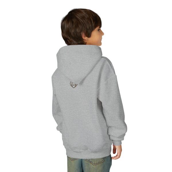Unstoppable Cat Hoodie | Geometric Retro Collage Youth Sweatshirt - Image 8