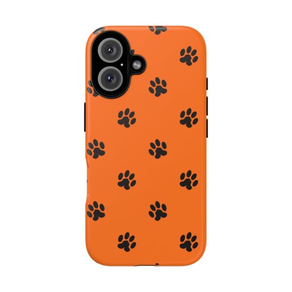 Orange Paw Print Phone Case | Tough Cases | Pet Lover Gift, Animal Print Cases, Unique Phone Cover, Fun Accessories, Birthday Gift - Image 181