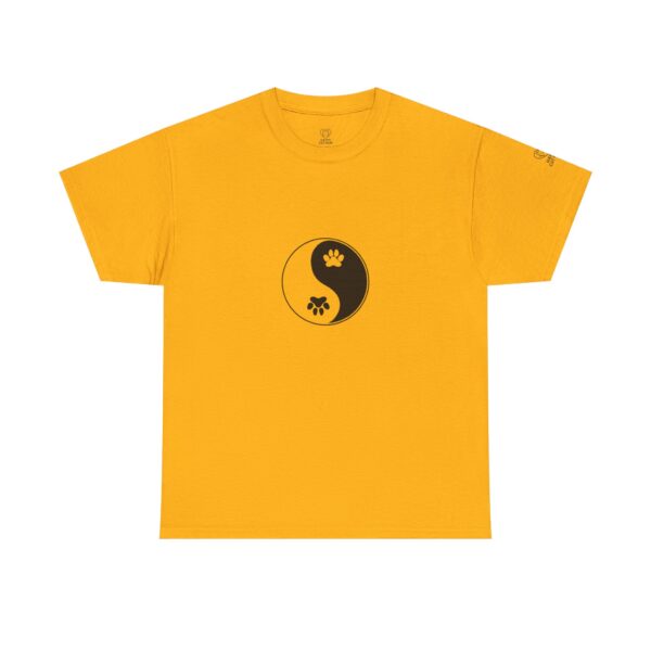Yin Yang Unisex Heavy Cotton Tee, Pet Lovers Shirt, Spiritual Cotton Tee, Philosophy Gift, Everyday Casual Wear - Image 17