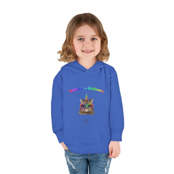 Believe in Caticorn Toddler Hoodie | Rainbow Cat Unicorn Pullover - Image 20