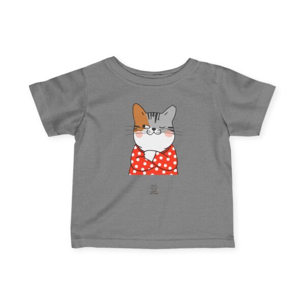 Calico Cat in Polka Dot Sweater Infant Tee | Cute Kitten Baby Shirt - Image 25