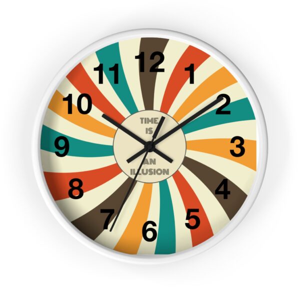 Funny Cat Wall Clock - Time is an Illusion, Cat Decor, Unique Gift for Cat Lovers, Home Office Wall Art, Quirky Kitty Clock - Image 7