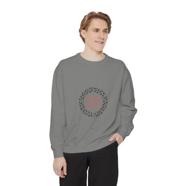 Cozy Cat Lover Sweatshirt, Winter Gift, Relaxed Fit Pullover, Cat-Themed Apparel, Holiday Sweater, Comfy Loungewear - Image 7