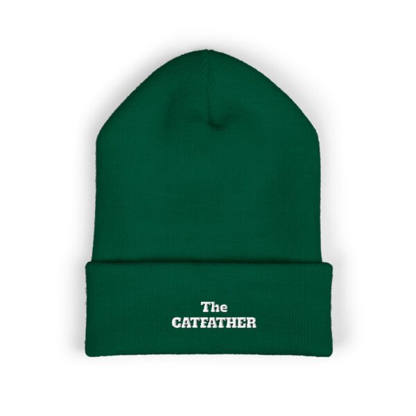 The CatFather embroidered beanie | Classic Cuffed Beanie - Image 9