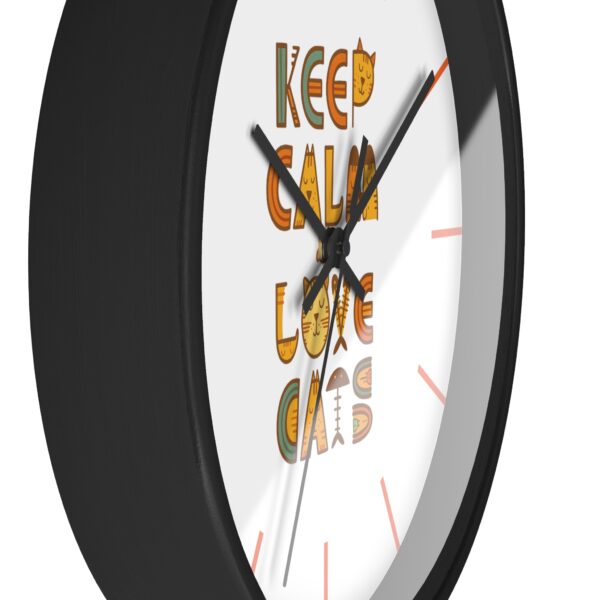 Copy of Funny Cat Wall Clock - Time is Running, Cat Decor, Unique Gift for Cat Lovers, Home Office Wall Art, Quirky Kitty Clock - Image 2