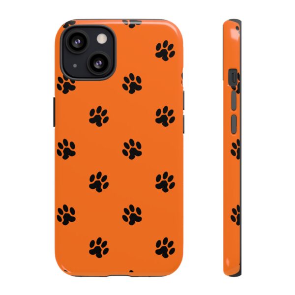 Orange Paw Print Phone Case | Tough Cases | Pet Lover Gift, Animal Print Cases, Unique Phone Cover, Fun Accessories, Birthday Gift - Image 25