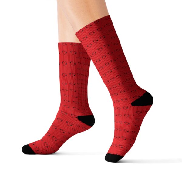 Playful Cat Lover's Sublimation Socks | Cute Meow Patterns | Cozy Gift for Pet Owners | Fun Sock Gift for Holidays, Birthdays - Image 9