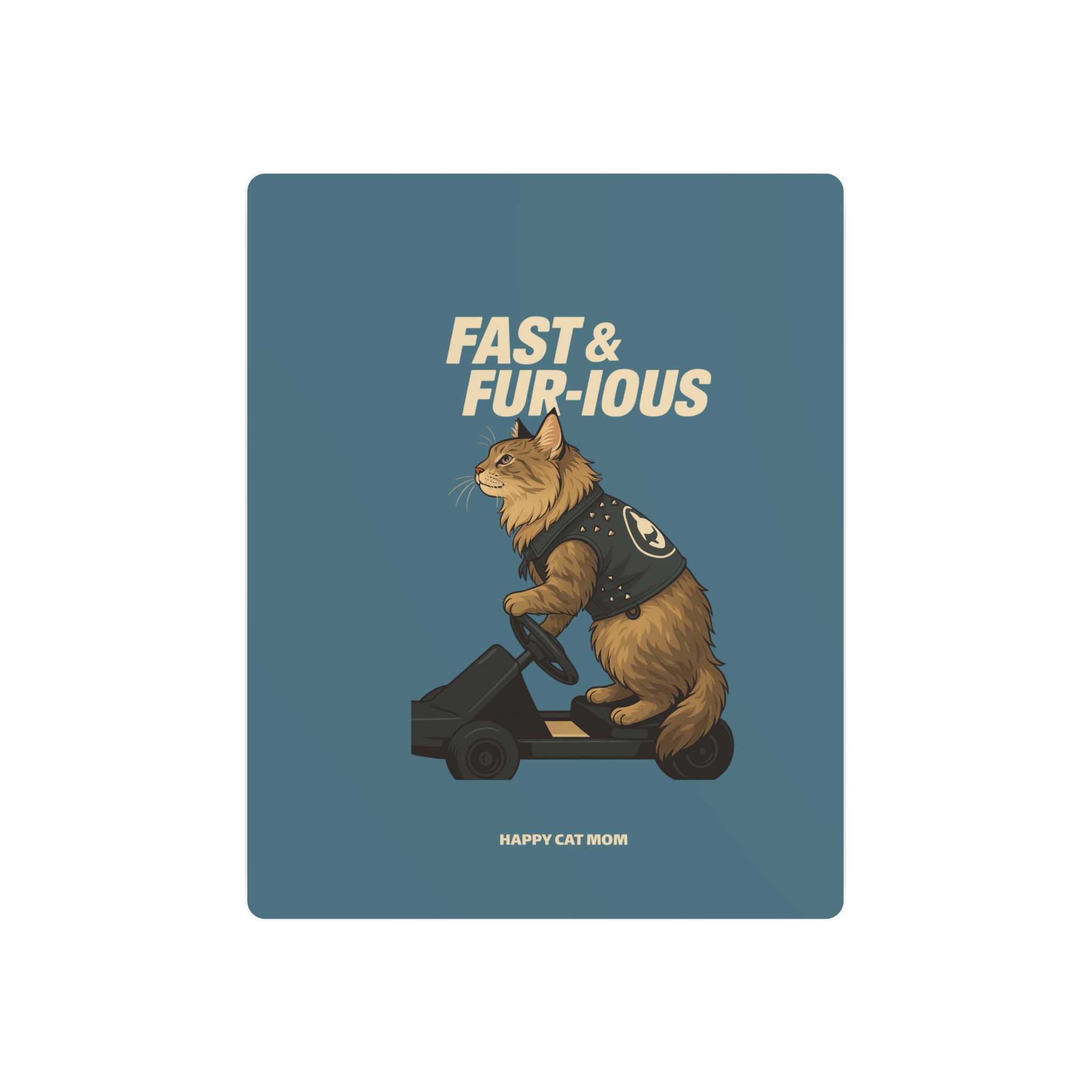 Fast & Fur-ious Metal Art Sign, Unique Pet Decor, Cat Lovers Gift, Wall Art, Funny Home Decoration - Image 5