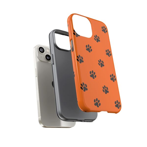 Orange Paw Print Phone Case | Tough Cases | Pet Lover Gift, Animal Print Cases, Unique Phone Cover, Fun Accessories, Birthday Gift - Image 75