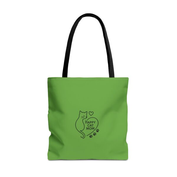 Happy Cat Mom Tote Bag – Eco-Friendly Cat Lover Gift, Stylish Shopping Bag, Pet Parent Accessory, Weekend Outing Companion - Image 9