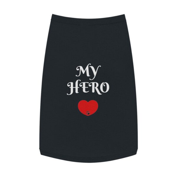 My Hero Heart Paw Print pet tank top | Dog Cat Shirt - Image 4