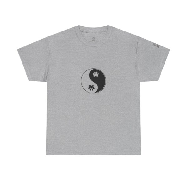 Yin Yang Unisex Heavy Cotton Tee, Pet Lovers Shirt, Spiritual Cotton Tee, Philosophy Gift, Everyday Casual Wear - Image 13
