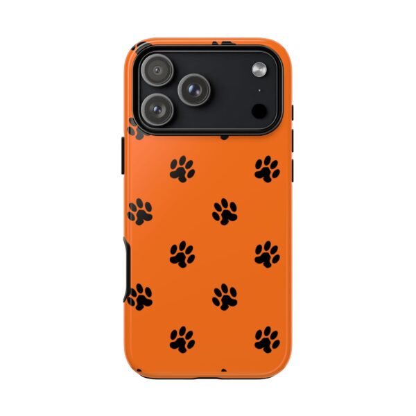 Orange Paw Print Phone Case | Tough Cases | Pet Lover Gift, Animal Print Cases, Unique Phone Cover, Fun Accessories, Birthday Gift - Image 239