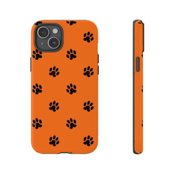 Orange Paw Print Phone Case | Tough Cases | Pet Lover Gift, Animal Print Cases, Unique Phone Cover, Fun Accessories, Birthday Gift - Image 135