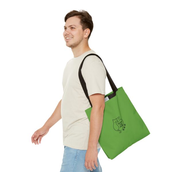 Happy Cat Mom Tote Bag – Eco-Friendly Cat Lover Gift, Stylish Shopping Bag, Pet Parent Accessory, Weekend Outing Companion - Image 7