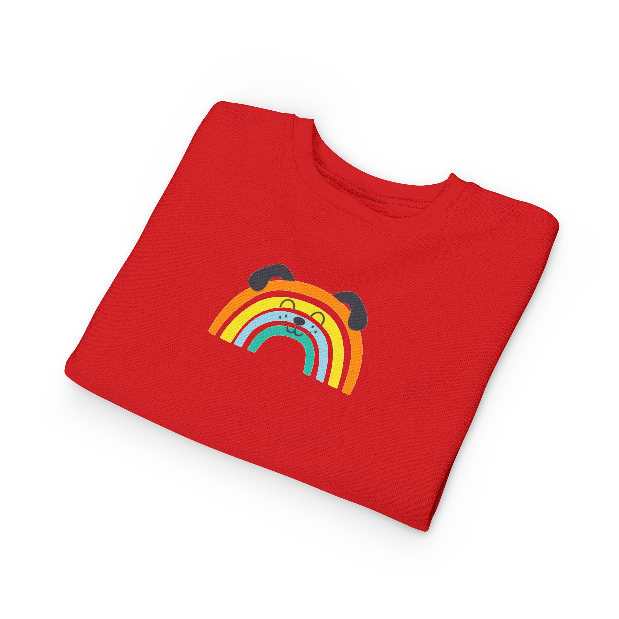 Rainbow Puppy Sweatshirt | Toddler dog rainbow graphic - Image 19