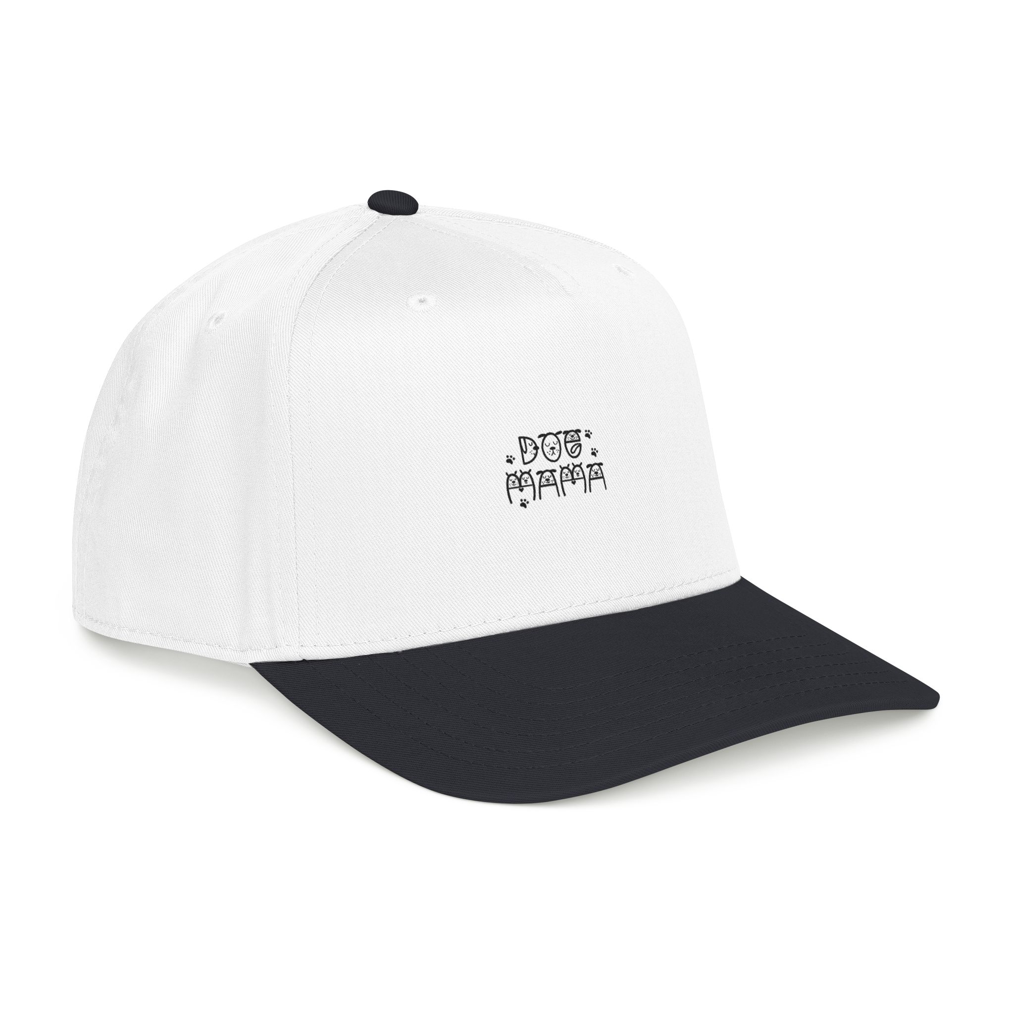 Distressed Retro Logo Cap Mid Profile Baseball Cap | Vintage Text Embroidery - Image 4