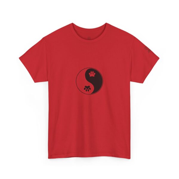 Yin Yang Unisex Heavy Cotton Tee, Pet Lovers Shirt, Spiritual Cotton Tee, Philosophy Gift, Everyday Casual Wear - Image 35