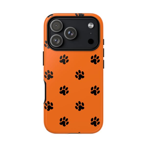 Orange Paw Print Phone Case | Tough Cases | Pet Lover Gift, Animal Print Cases, Unique Phone Cover, Fun Accessories, Birthday Gift - Image 237