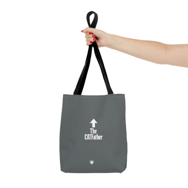 The CATFather Tote Bag | Funny Cat Lover Gift, Reusable Shopping Bag, Eco-Friendly Tote, Cat Dad Accessory, Purr-fect Pet Owner Present - Image 4