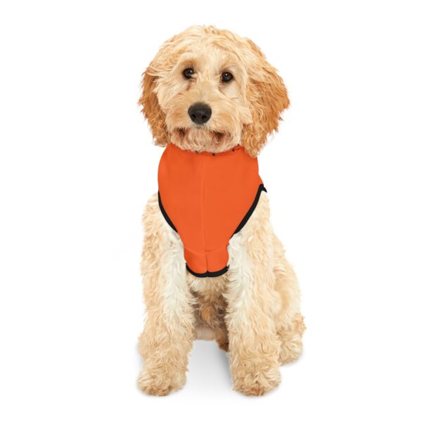My Best Friend Pet Hoodie | Orange Paw Print Dog Hoodie - Image 3