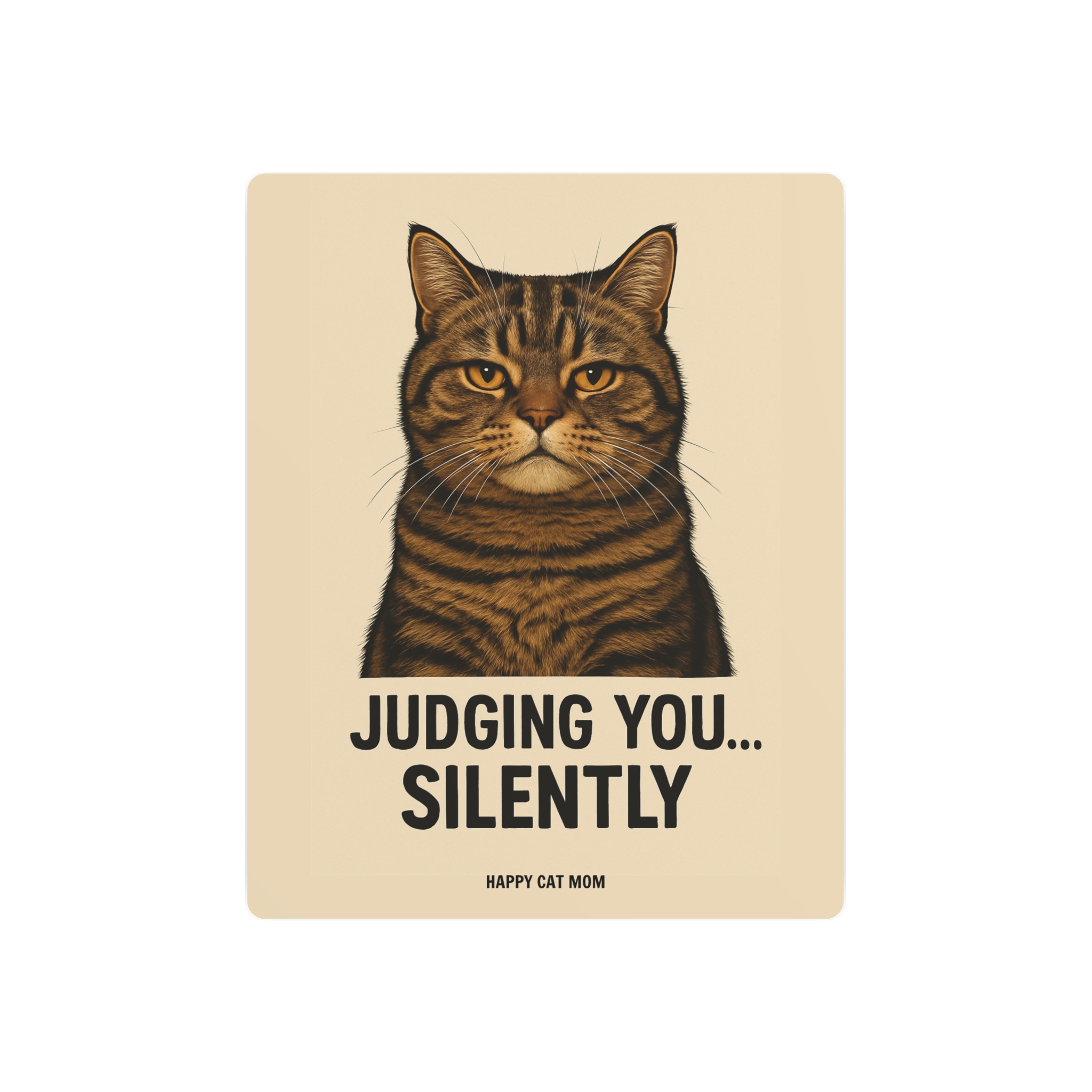 Judging Cat Metal Art Sign for Pet Lovers, Funny Home Decor, Cat Mom Gift, Wall Art, Unique Birthday Gift - Image 5