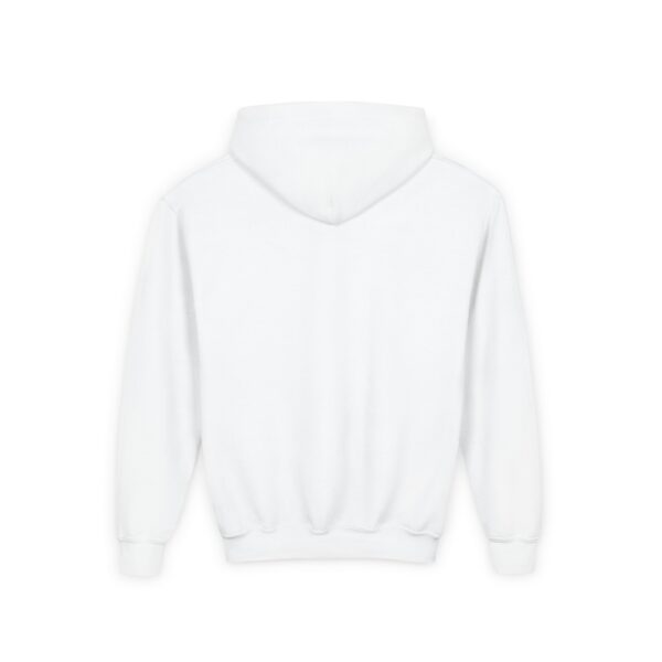 Purrfectly Cute Cat Face Hoodie Youth sweatshirt | Cat Paw Illustration - Image 2
