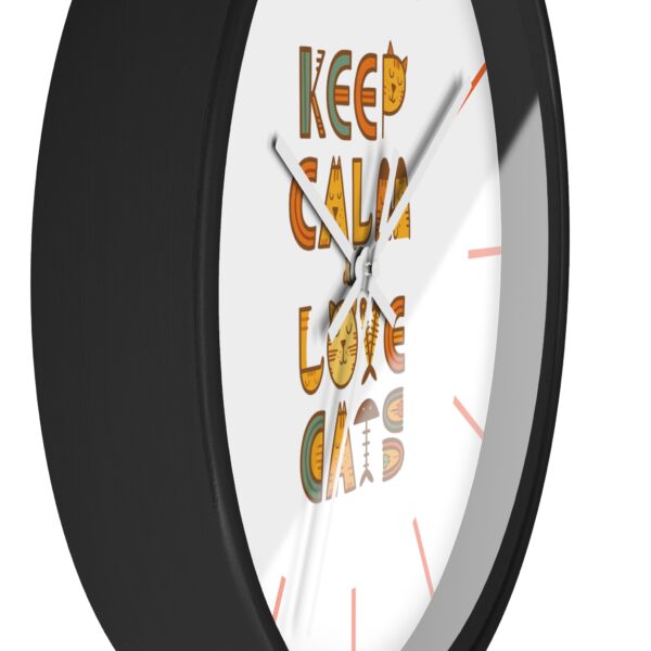 Copy of Funny Cat Wall Clock - Time is Running, Cat Decor, Unique Gift for Cat Lovers, Home Office Wall Art, Quirky Kitty Clock - Image 5
