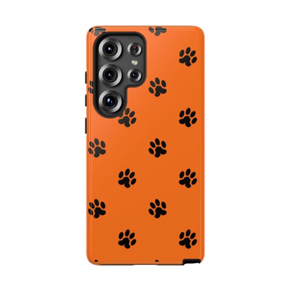 Orange Paw Print Phone Case | Tough Cases | Pet Lover Gift, Animal Print Cases, Unique Phone Cover, Fun Accessories, Birthday Gift - Image 225