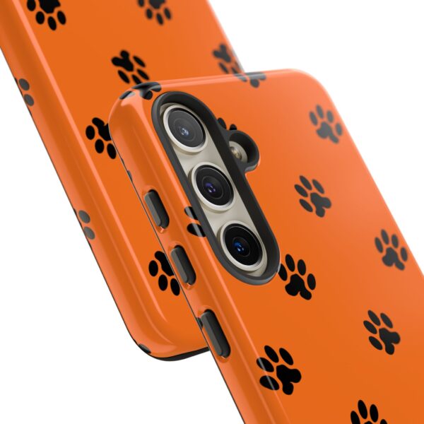 Orange Paw Print Phone Case | Tough Cases | Pet Lover Gift, Animal Print Cases, Unique Phone Cover, Fun Accessories, Birthday Gift - Image 154