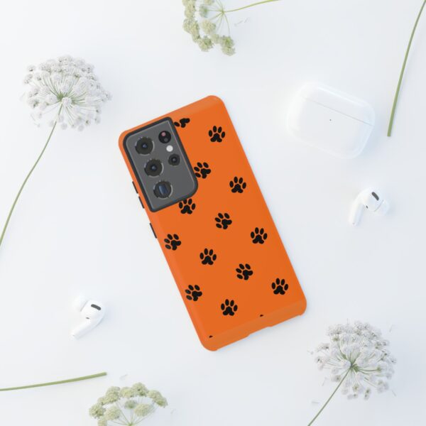 Orange Paw Print Phone Case | Tough Cases | Pet Lover Gift, Animal Print Cases, Unique Phone Cover, Fun Accessories, Birthday Gift - Image 50