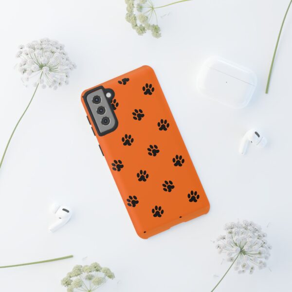 Orange Paw Print Phone Case | Tough Cases | Pet Lover Gift, Animal Print Cases, Unique Phone Cover, Fun Accessories, Birthday Gift - Image 48