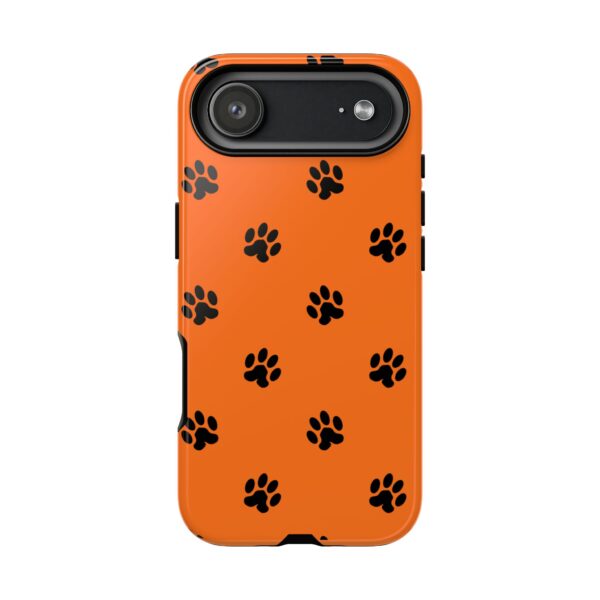 Orange Paw Print Phone Case | Tough Cases | Pet Lover Gift, Animal Print Cases, Unique Phone Cover, Fun Accessories, Birthday Gift - Image 235