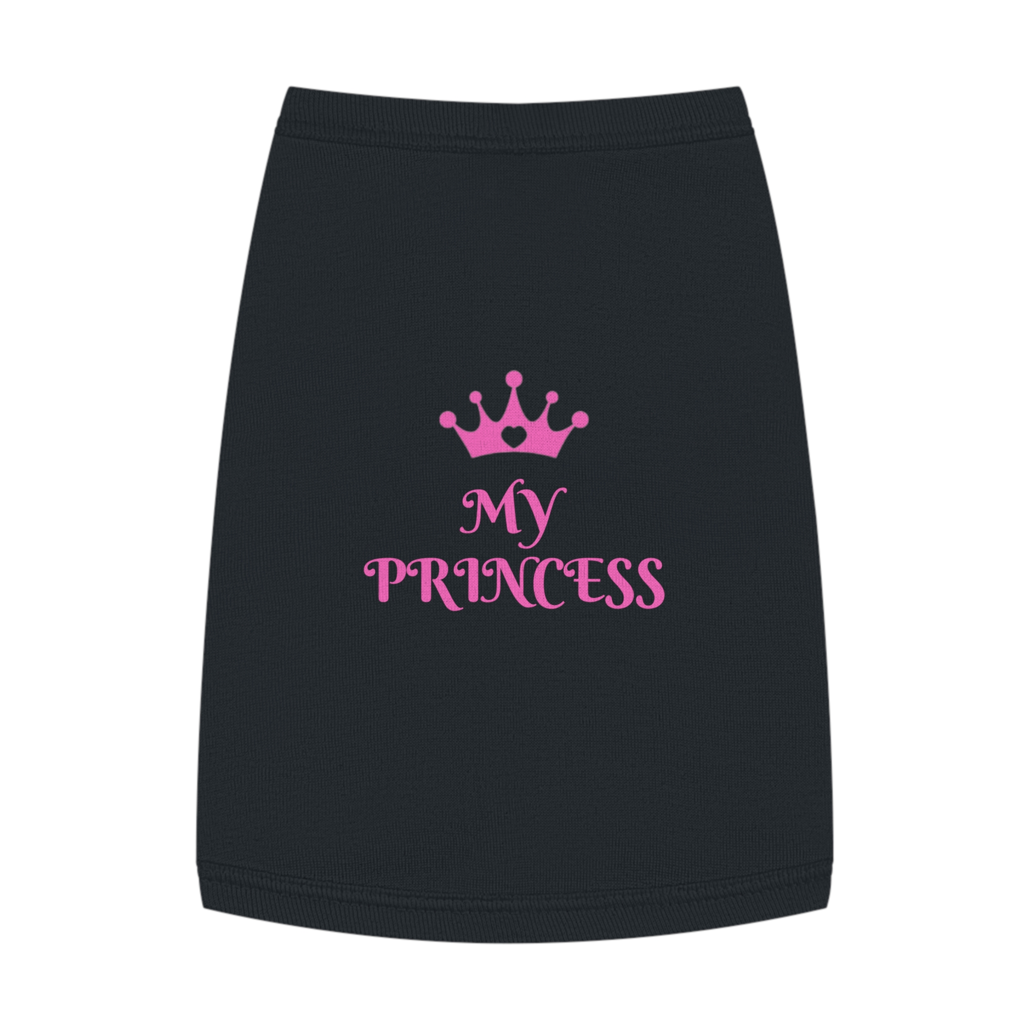 My Princess Pet Tank Top | Pink Crown Dog Shirt